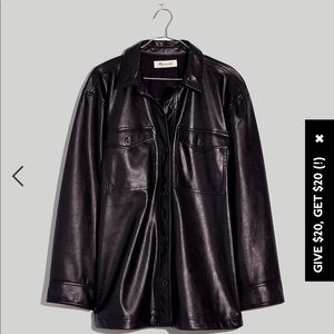Brand New Madewell Leather Shirt